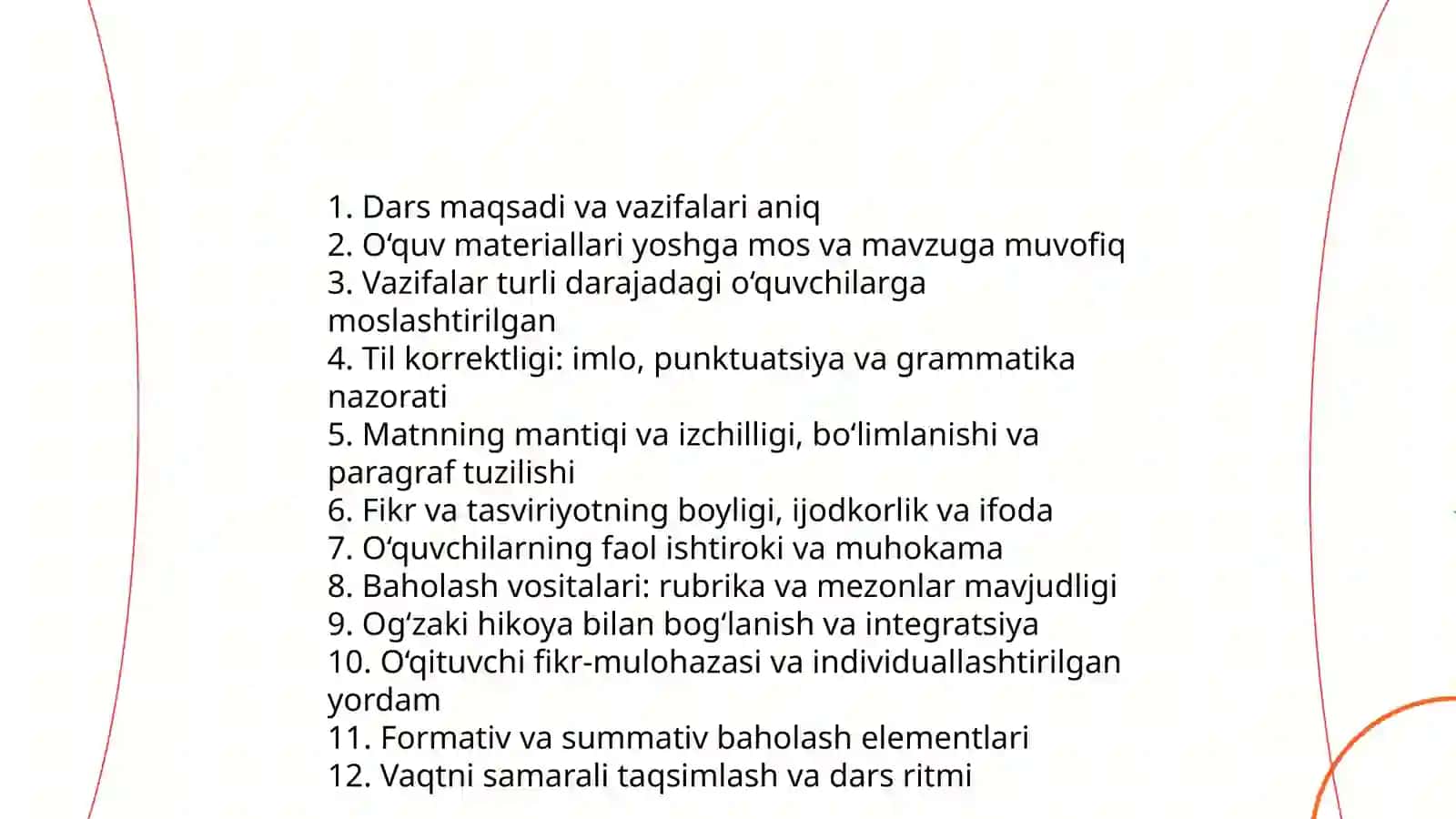 3-4-sinflarda og‘zaki hikoya va yozma insho darslarini kuzatish va tahlil qilish 4