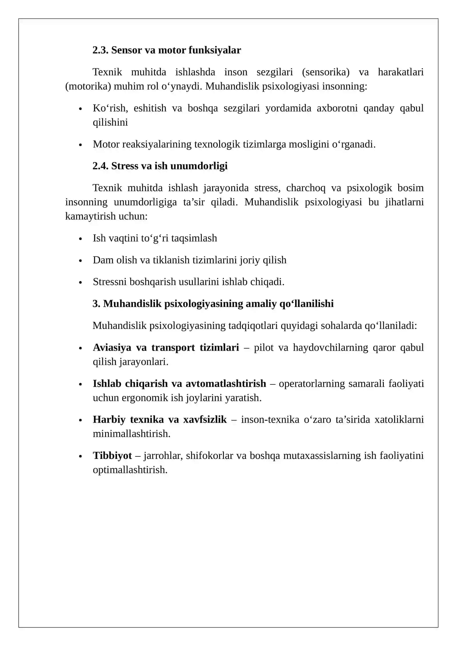 Muhandislik Psixologiyasining Ilmiy Bilimlar Tizimidagi O‘rni 4