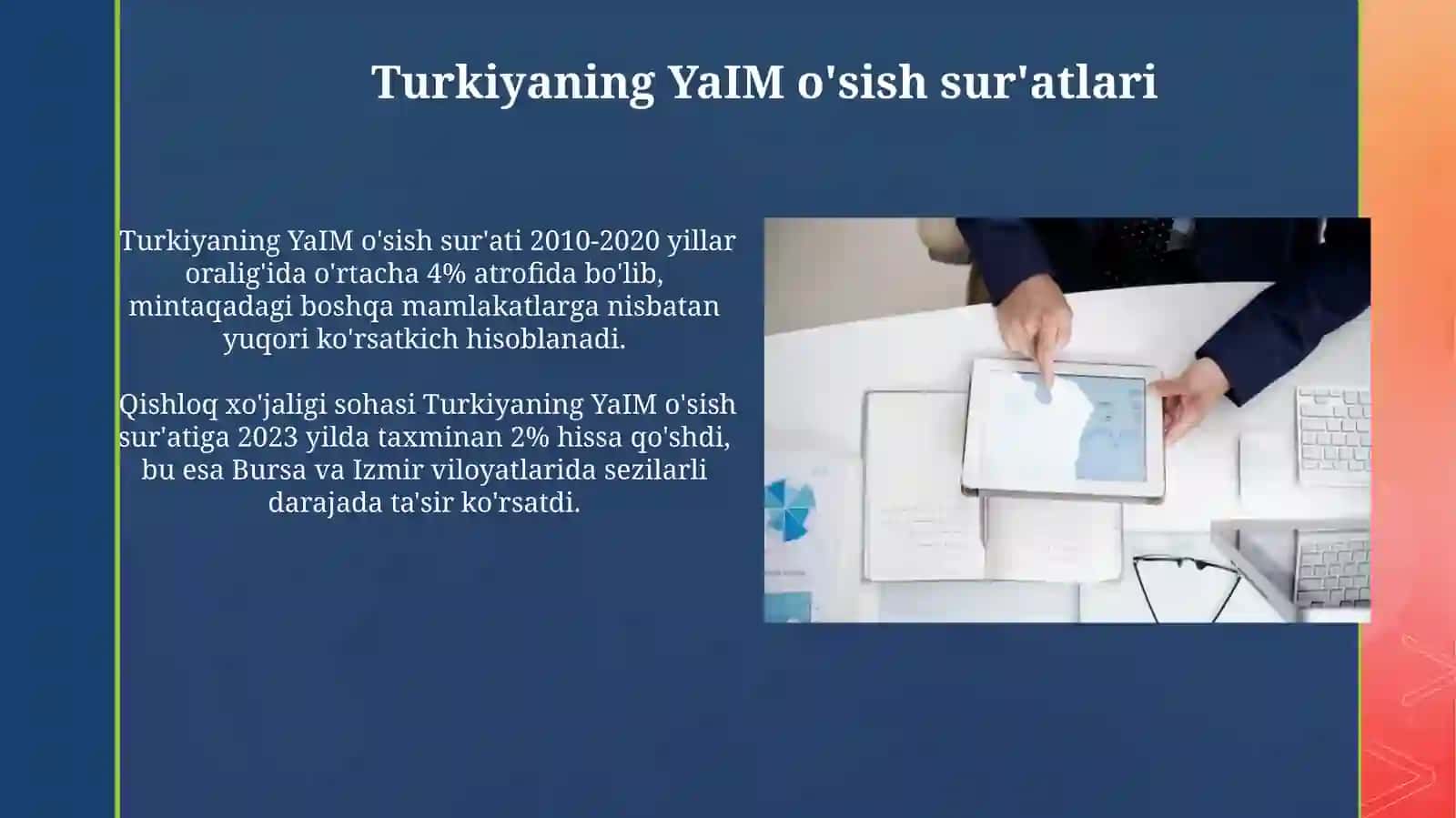 Turkiyaning makroiqtisodiy dinamik koʻrsatkichlarning tahlili 4