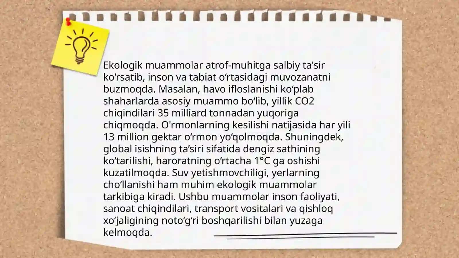 Ekologiya tushunchasi.Ekologik talim berish Davlat standartlari.Uzluksiz talimda ekologik ta'lim konsepsiyasi 4