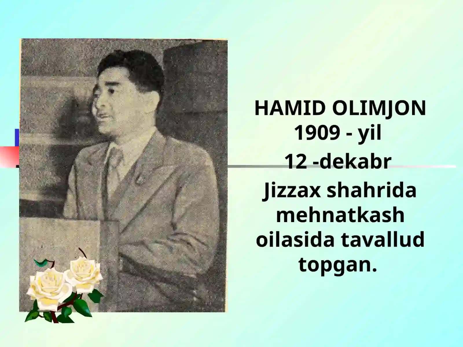 5-sinf Adabiyot Hamid Olimjon hayoti va ijodi mavzuda dars ishlanmasi 4
