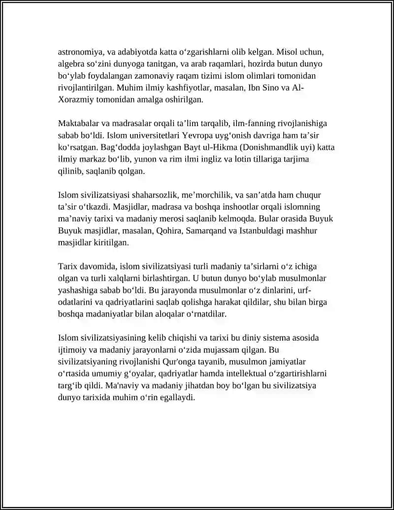 Islom Sivilizatsiyasi 4