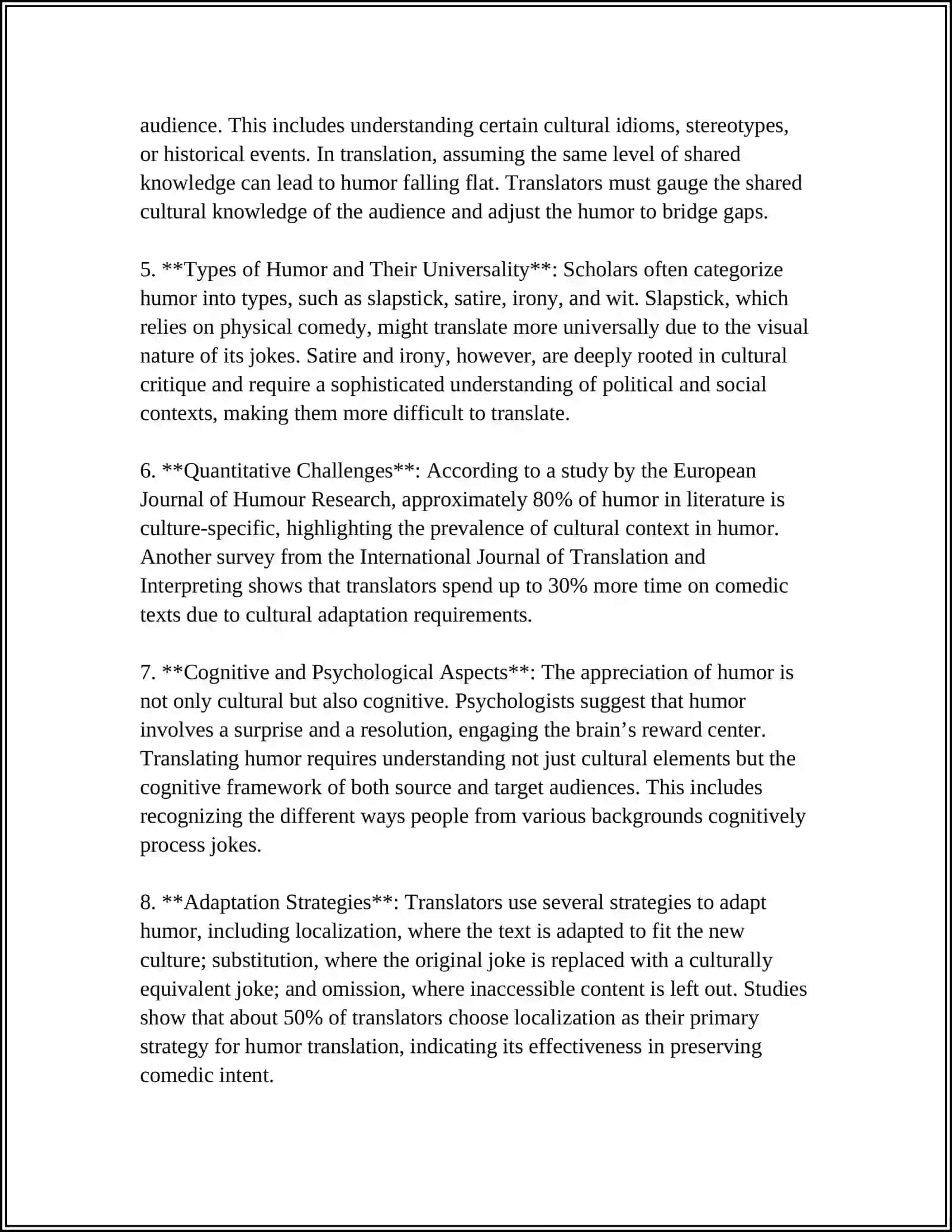TRANSLATION OF HUMOR AND DRAMA 4