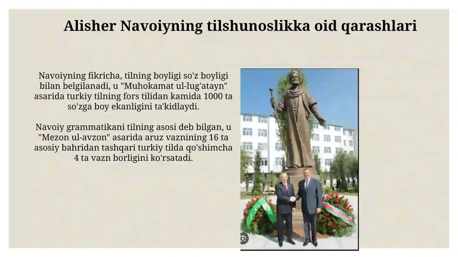 Alisher Navoiy – ilm-fan namoyandasi 4