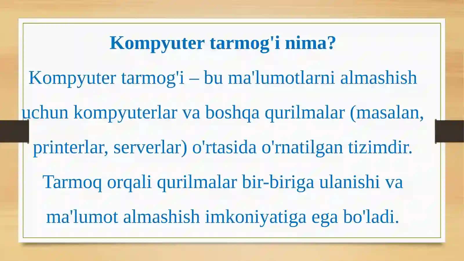 KOMPYUTERTARMOQLARNI QURISH ASOSLARI 4
