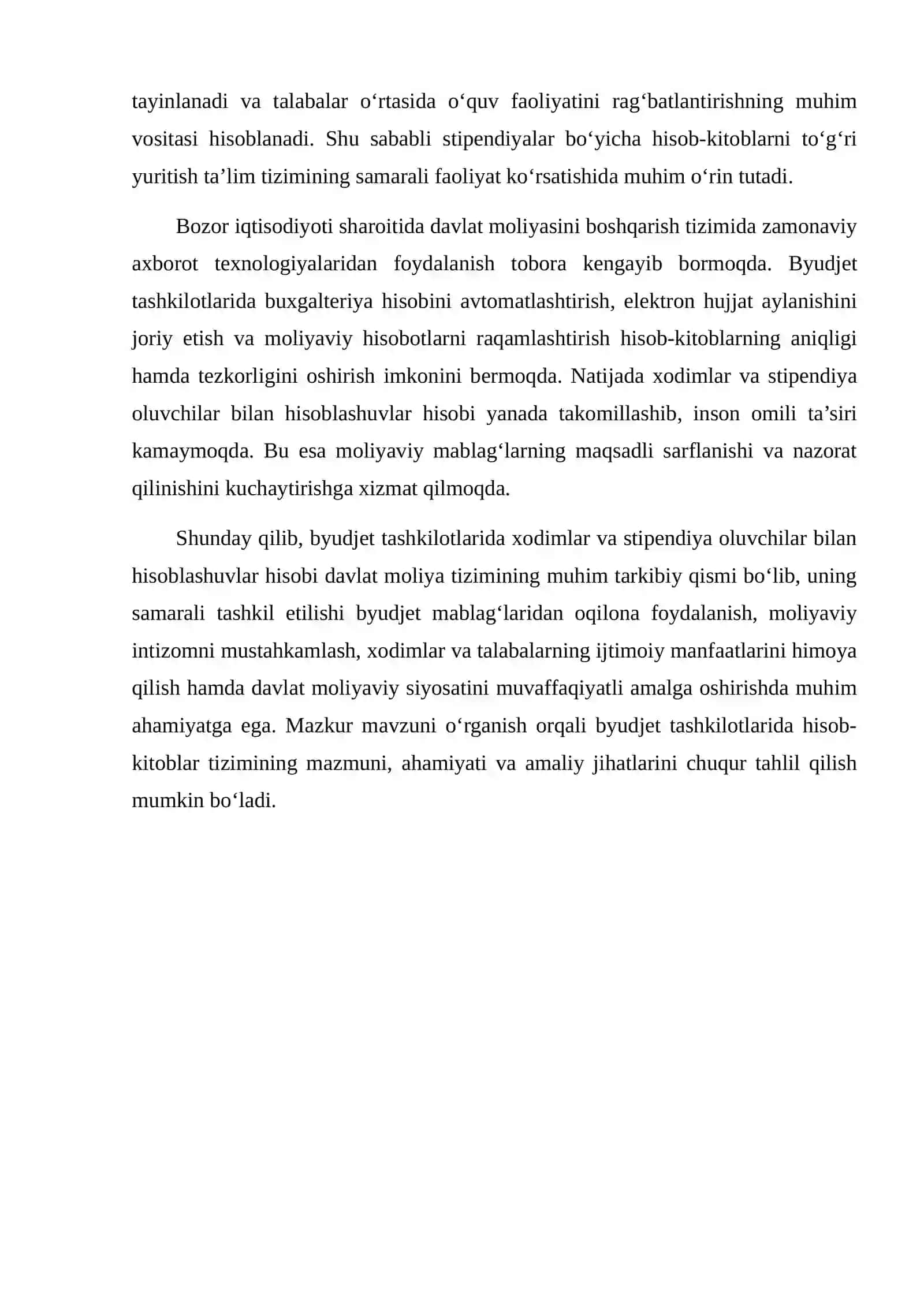 Byudjet tashkilotlarida xodimlar va stipendiya oluvchilar bilan hisoblashuvlar hisobi 4