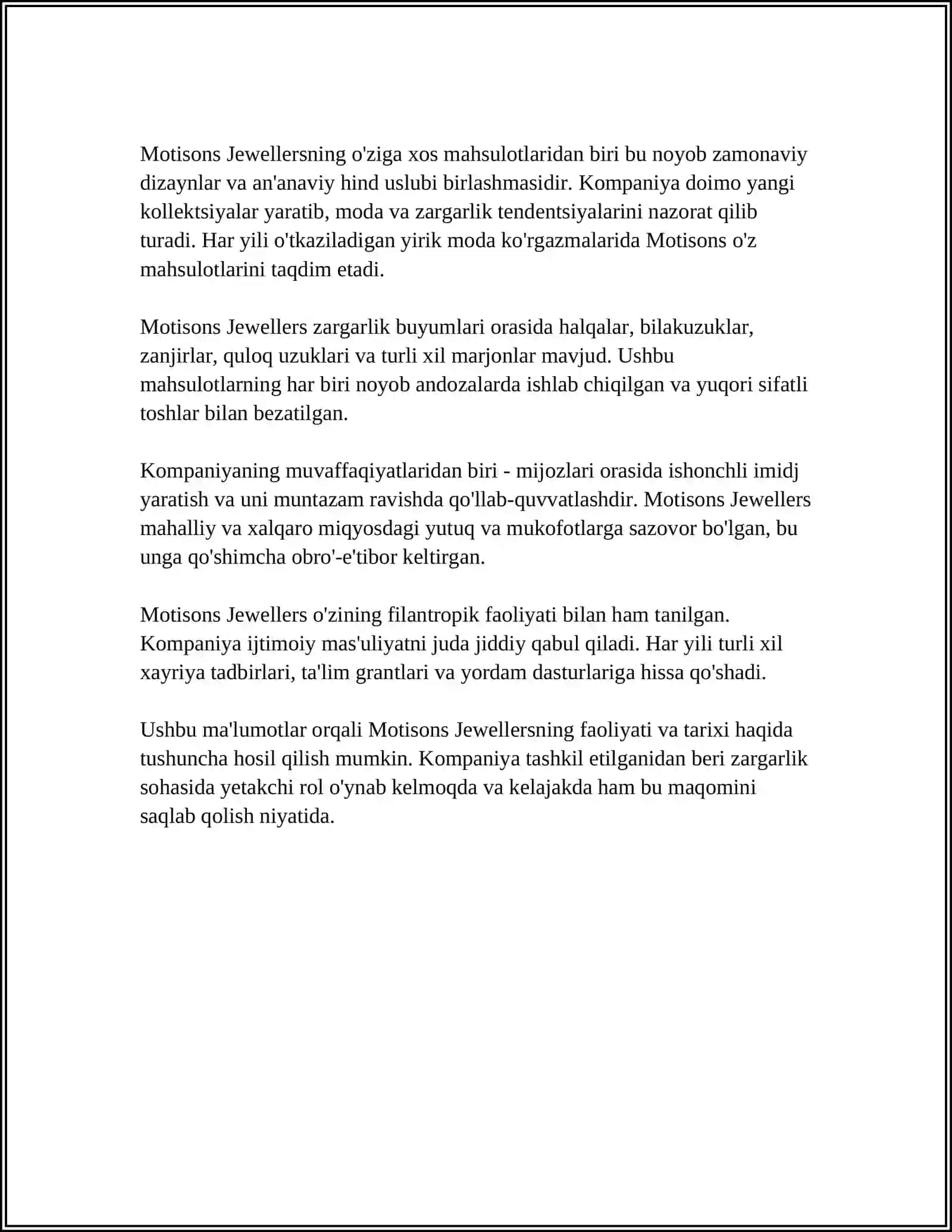 Motisons Jewellers 4