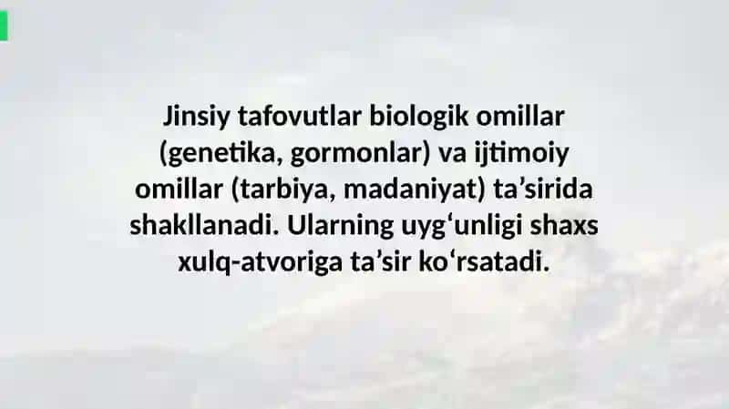 Individuallik tarkibida jinsiy tafovutlarning o‘rni: o‘rganish va qiyoslash 4