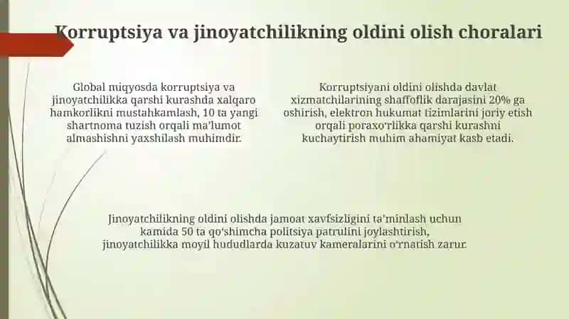 Globalizatsiyada Korruptsiya va Jinoyatchilik 4