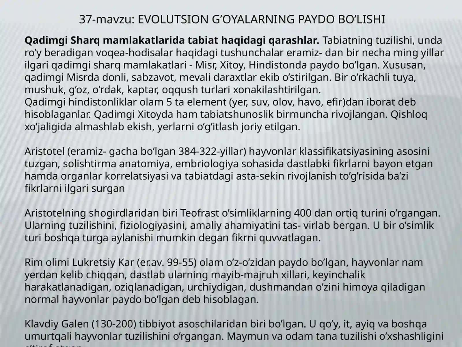 HAYOTNINGTUR VA POPULATSIYA DARAJASIDAGI UMUMBIOLOGIK QONUNIYATLAR 4