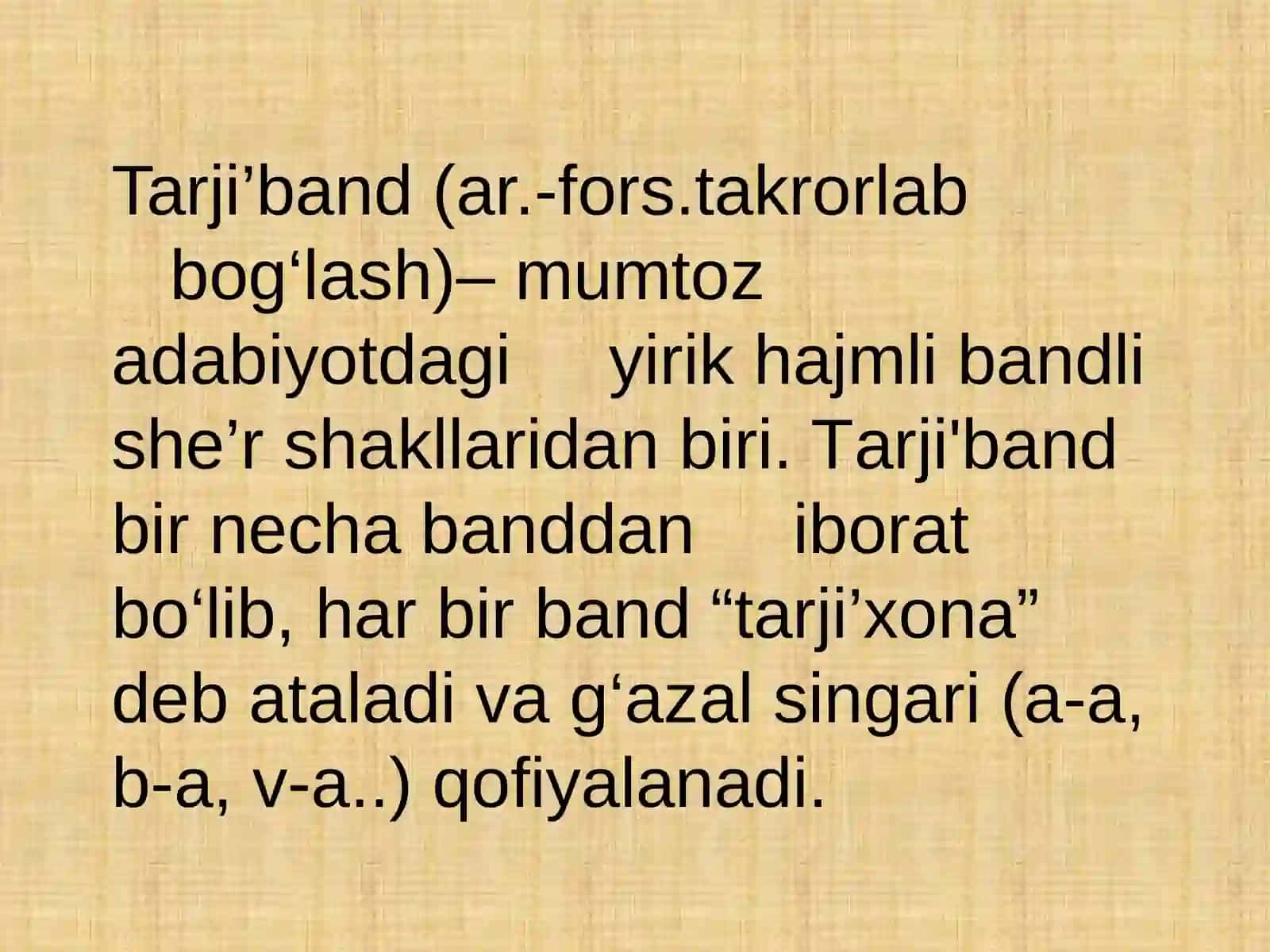 Baytasosidagi bandli she’r shakllari 4