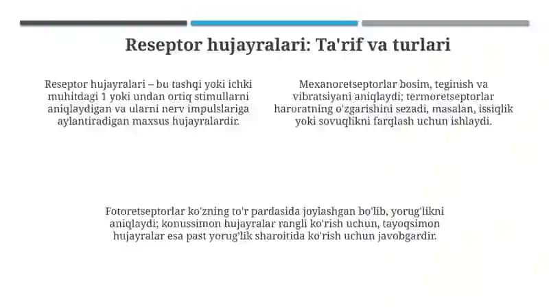 Receptor Hujayralari 4