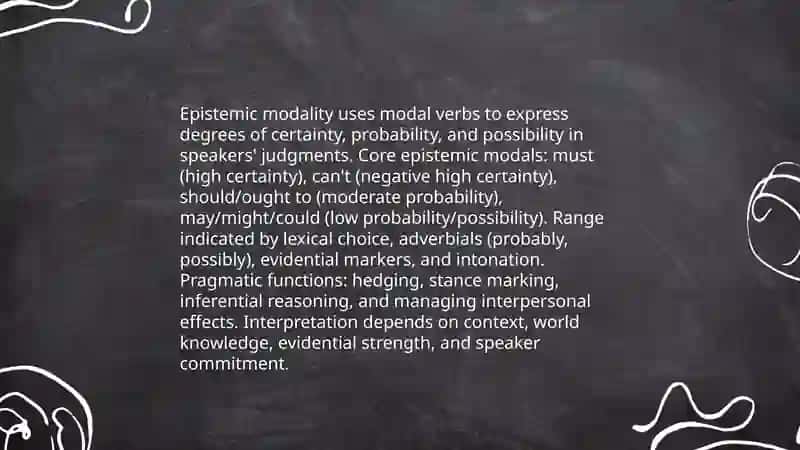 Modal verbs in English: semantic and pragmatic functions 4
