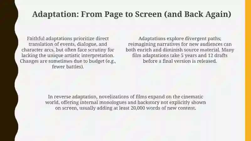 Narrative Crossroads: Film and Book Structures 4