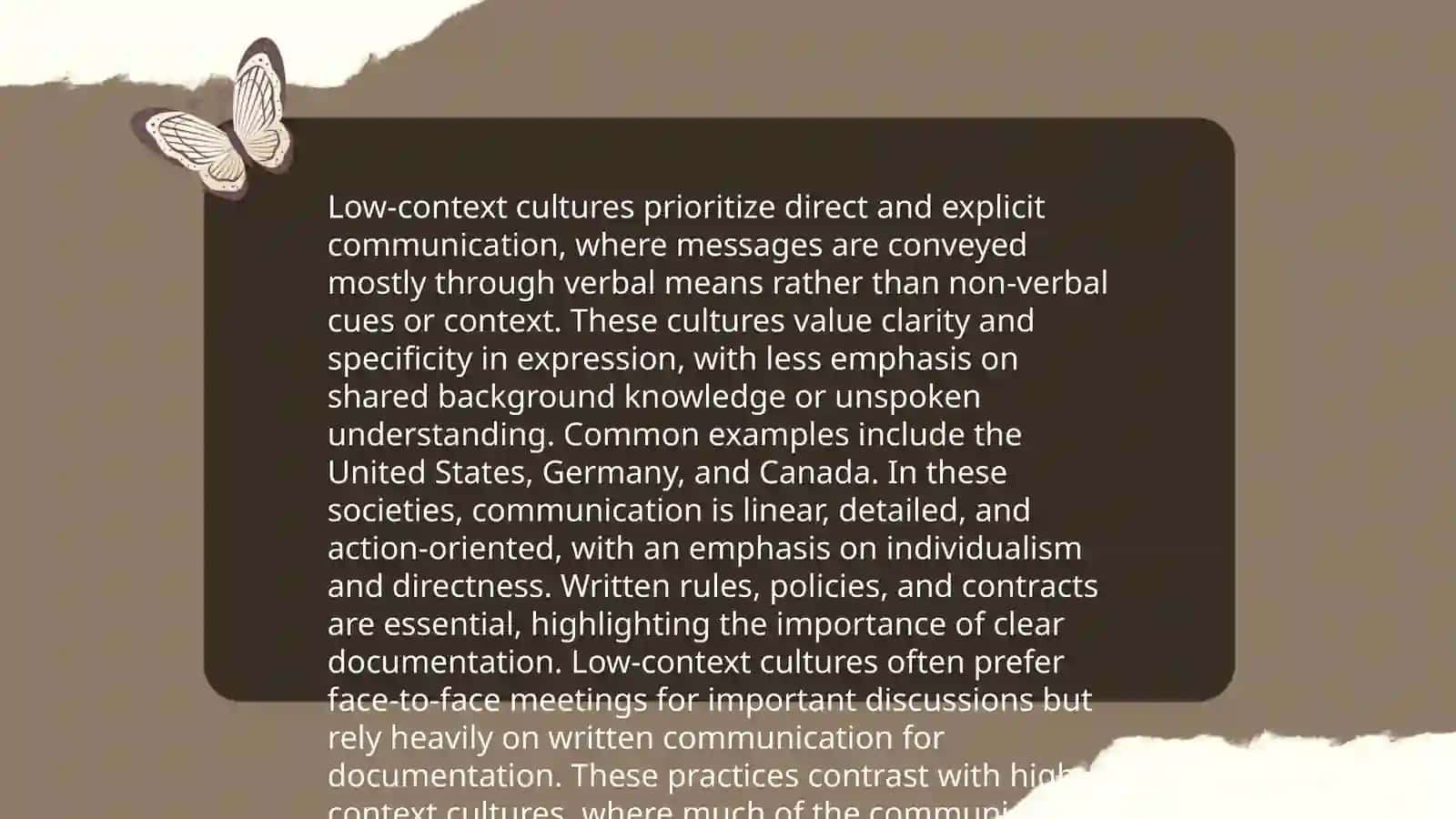 High-Context and Low-Context Cultures 4