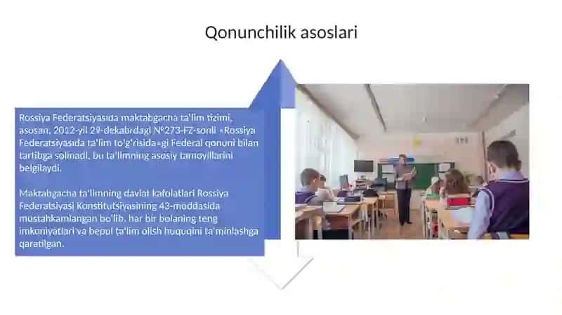 Rassiya Federatsiyasi maktabgacha ta'lim tizimi 4