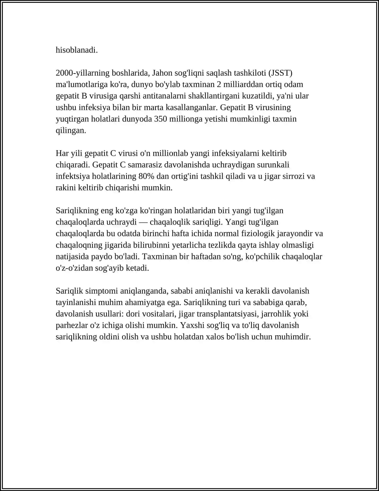 CHAQALOQLARDA SARIQLIK 4