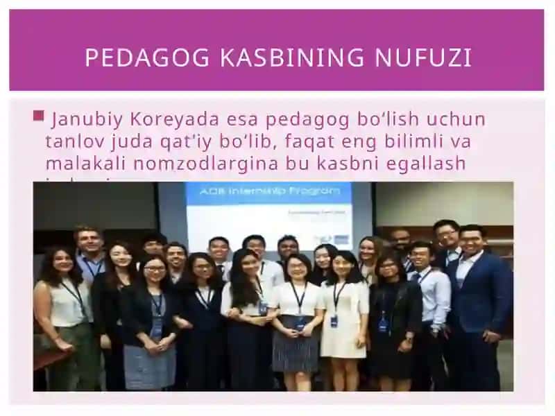 Mustaqilish Mavzu: Osiyoning rivojlangan mamlakatlari da pedagogika kasbi va Ungaqŏyiladigantalablarning xilma-xilligi 4
