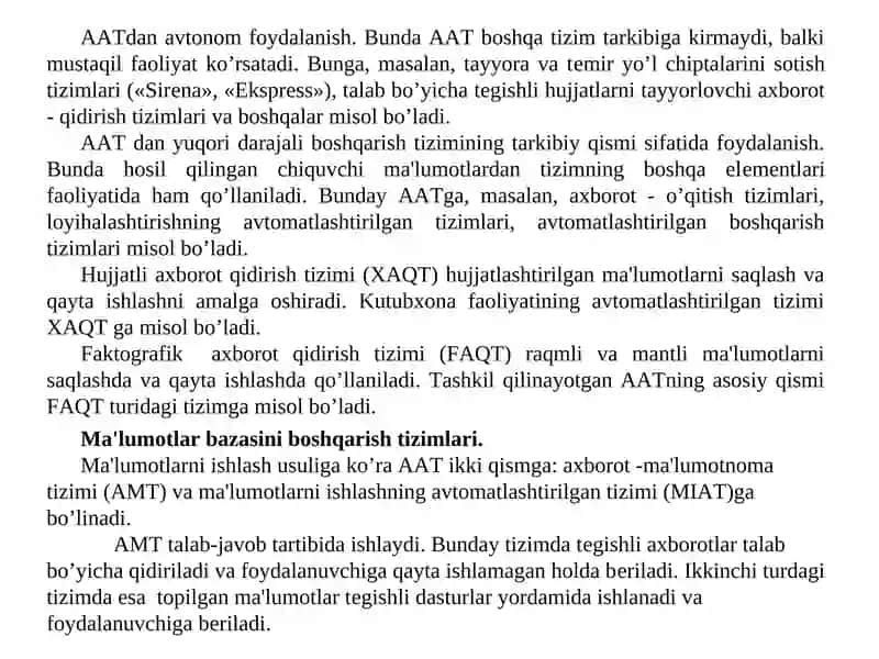 Ma'lumotlar bazasini boshqarish tizimlari 4