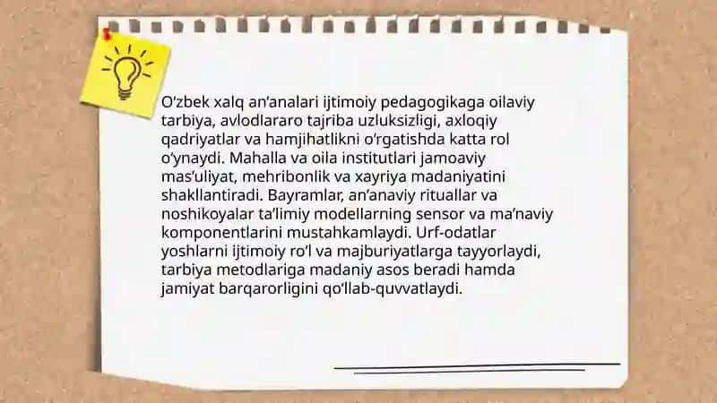 Ijtimoiy pedagogika rivojlanishining ma'daniy-tarixiy asoslari 4