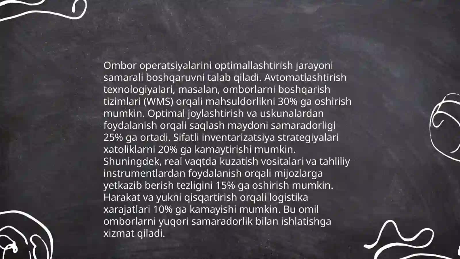 Ehtiyot qismlar omborlarini ishini tashkil etish 4