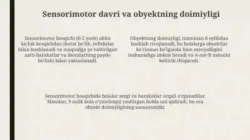 Kognitiv Rivojlanishning Asosiy Bosqichlari va nazariyalari 4