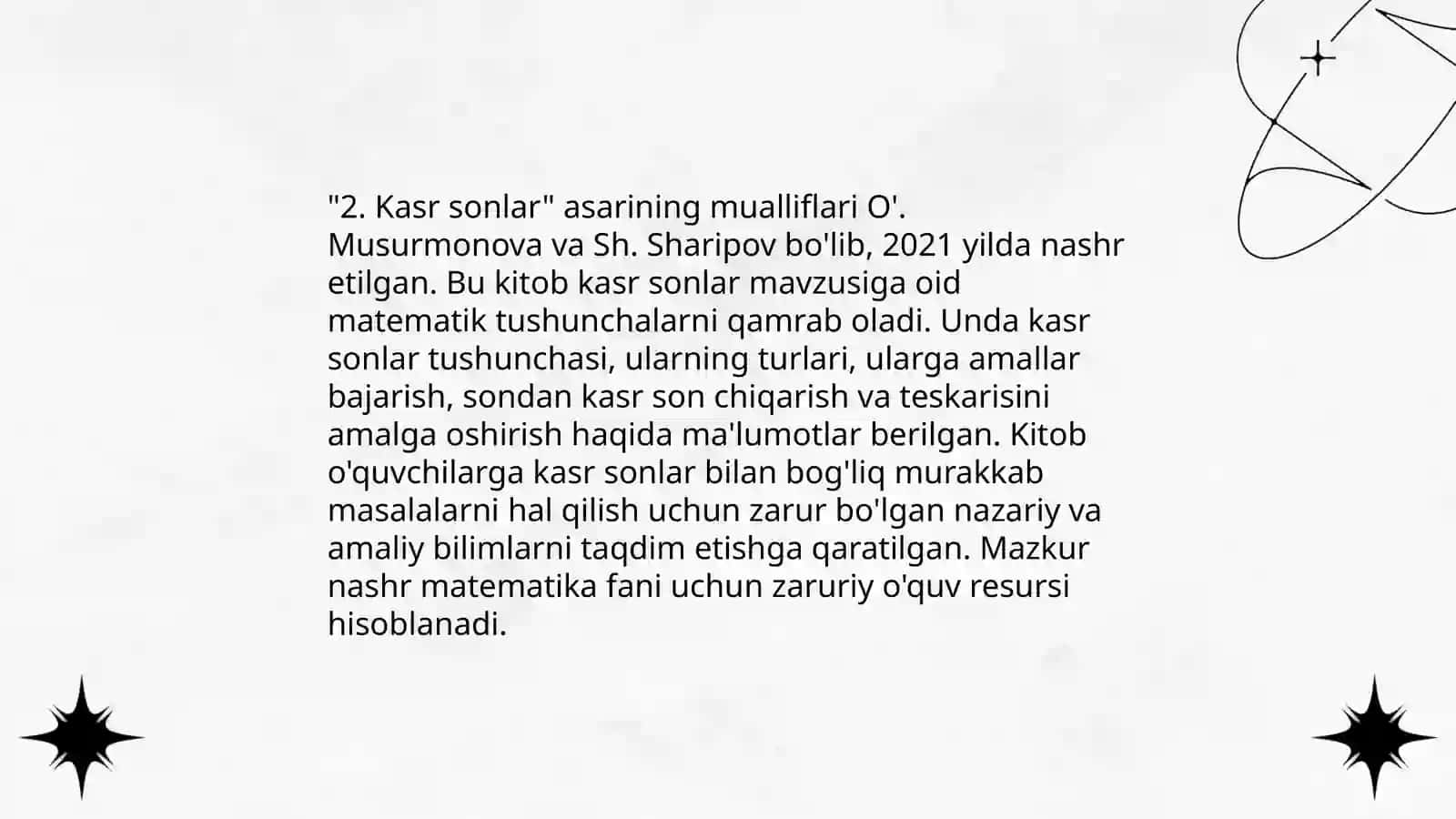 6-sinf matematika darsligi tahlili 4