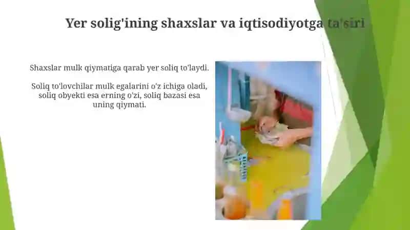Soliqqa tortiladigan ob'ektlar: Yer, binolar va boshqa yaxshilanishlar 4