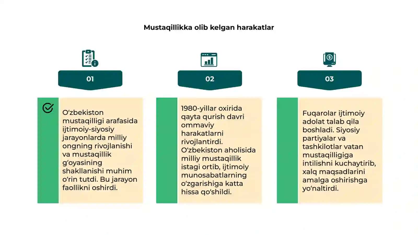 Mustaqillikka erishish arafasida Oʻzbekistondagi ijtimoiy siyosiy jarayonlar 4