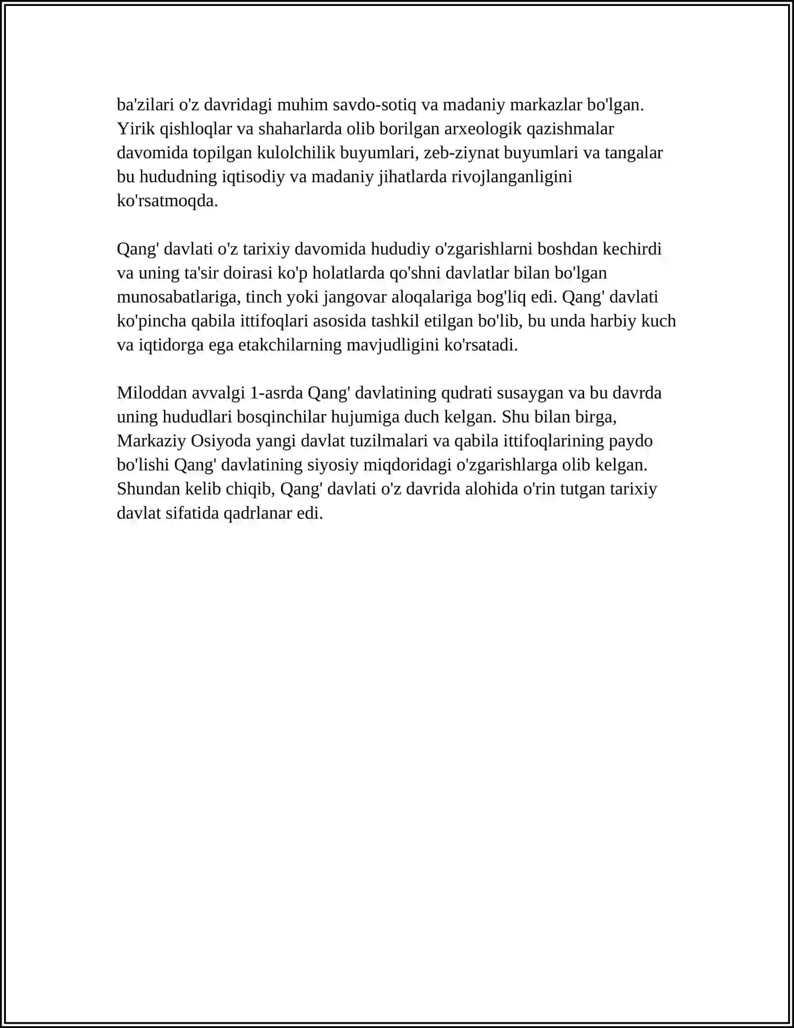QANG' KUSHON DOVON DAVLATLARI TARIXIY GEOGRAFIYASI 4