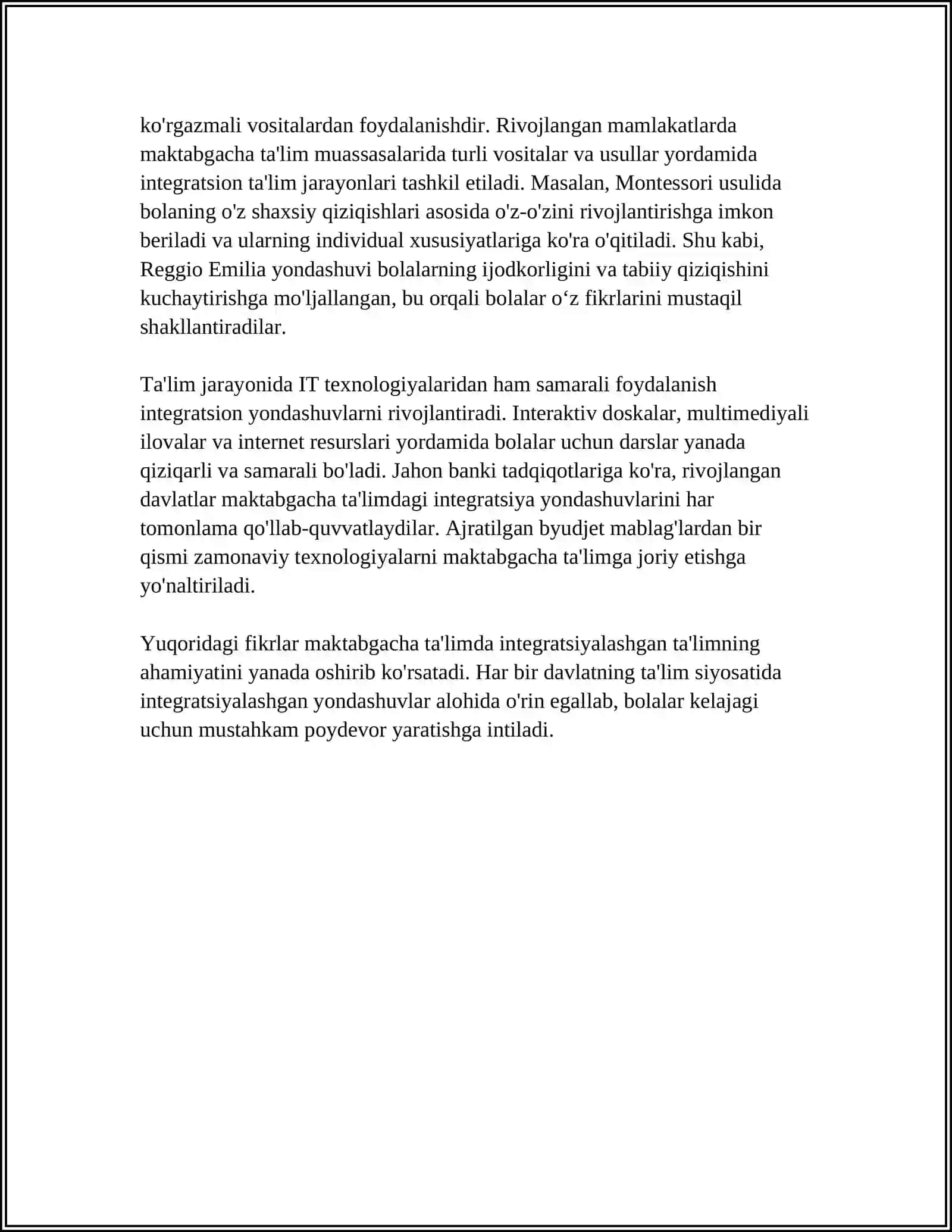 MAKTABGACHA TA’LIM TASHKILOTLARIDA TA’LIM SHAKLI 4