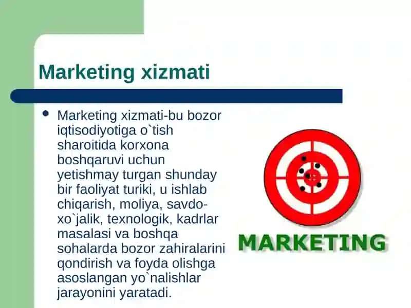 Marketingning tarkibiy tuzilishi 4