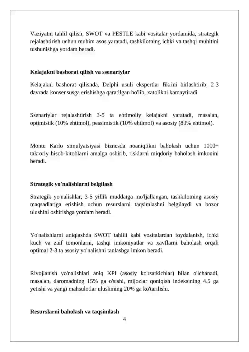 Korxonani bosh rejasini tuzish prinsiplari 4
