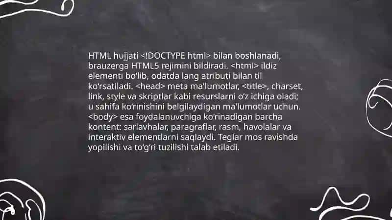 HTML tili va uning strukturasi 4