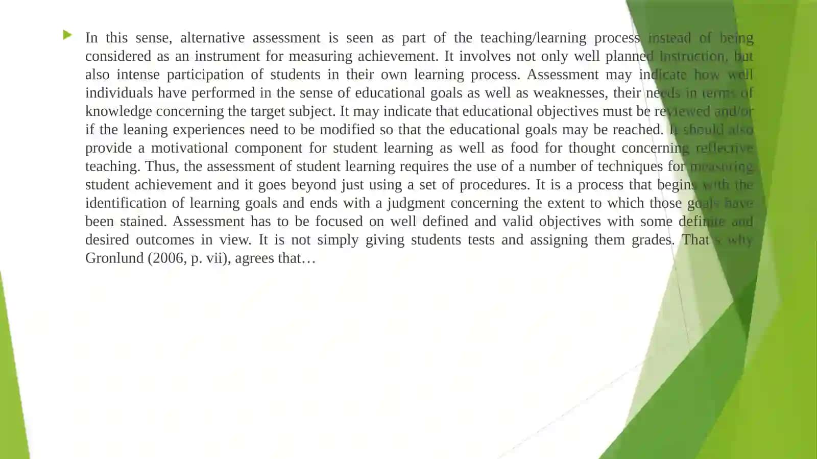 ALTERNATIVE WAYS OF ASSESSMENT 4