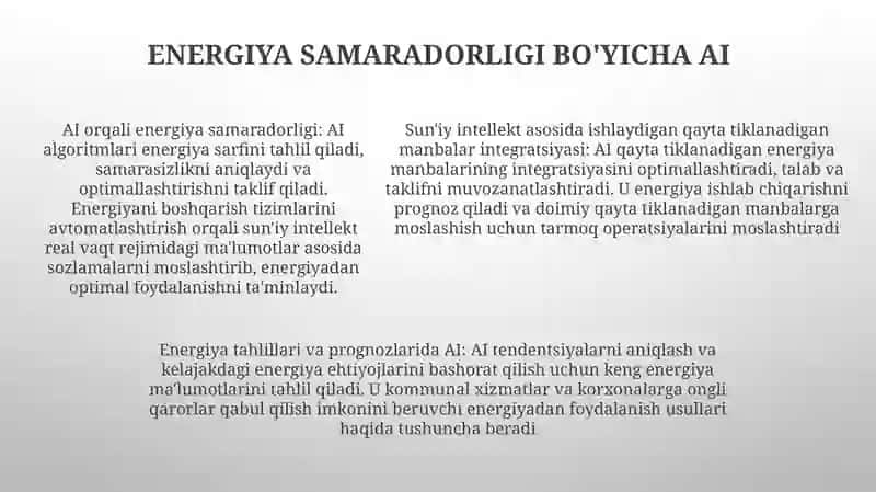 Suniy Intelektning Energetika Sohasida Orni 4