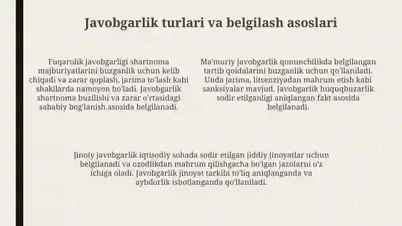 Iqtisodiy jamiyatlarning javobgarligini huquqiy tartibga solish 4