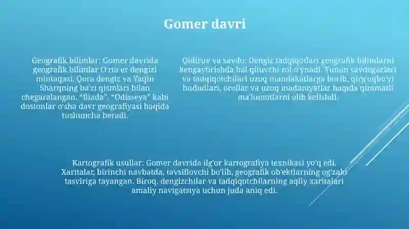 Qadimgi Gretsiyada Geografiyaning Rivojlanishini OʻRganish 4