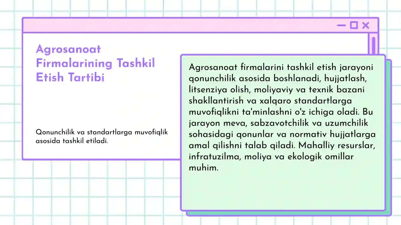 O'zbekiston Respublikasi vazirlar mahkamasining Meva sabzavotchilik va uzumchilik sohasida agrosanoat firmalari tashkil etish va ularning faoliyatini yo'lga qo'yish tartibi to'g'risidagi nizomni tasdiqlash haqida gi 42-sonli qarori 4