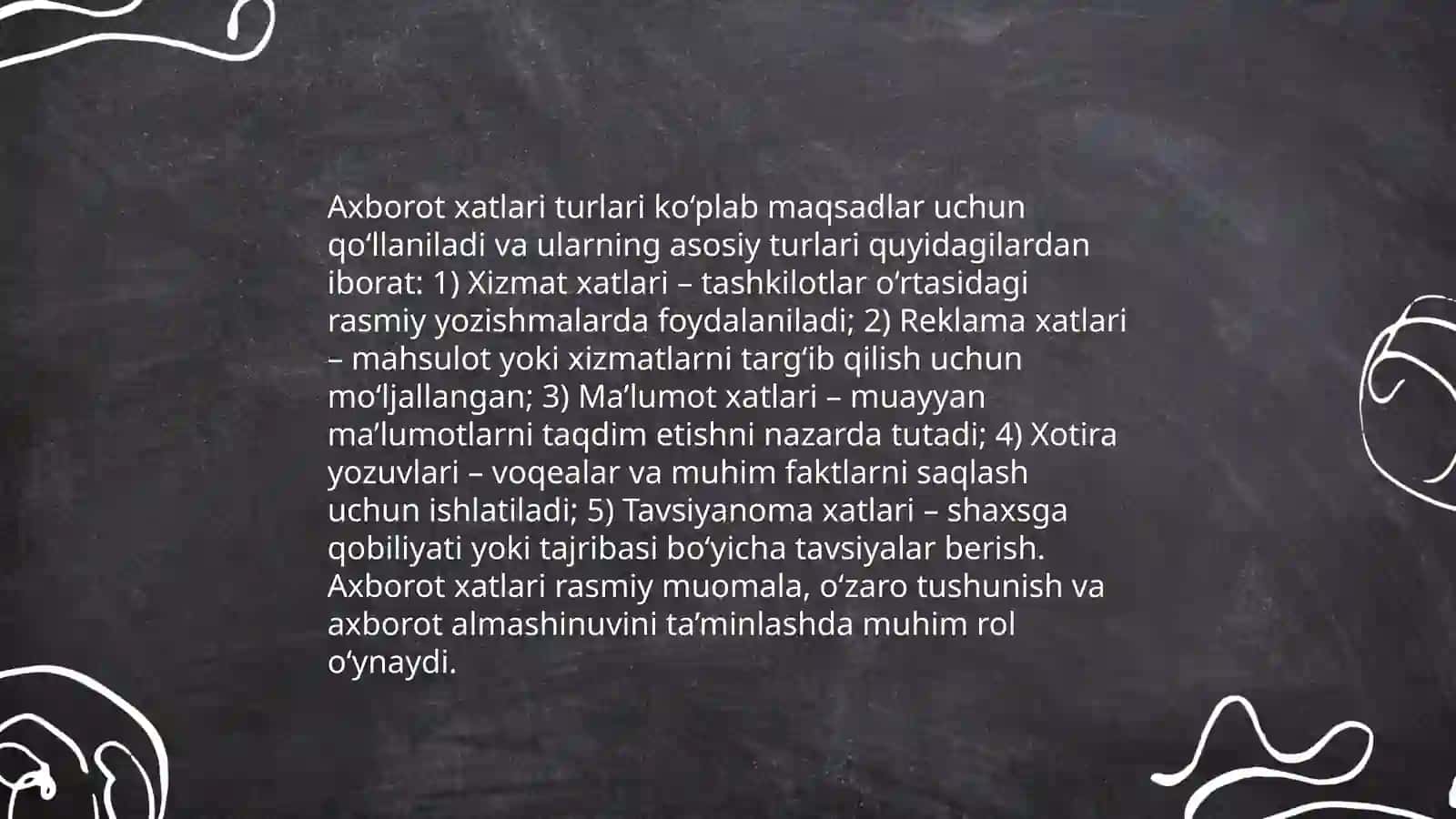 Ma'lumot-axborot hujjatlari tilxat, tyshuntirish xati ishonchnoma 4