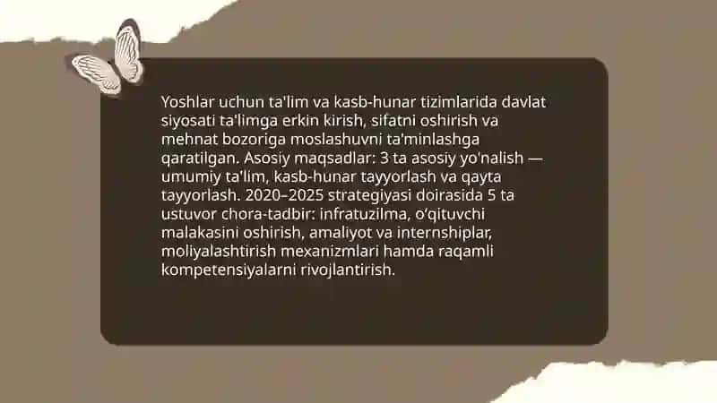Davlat siyosatining yoshlarni qo'llab-quvvatlashda ahamiyati 4