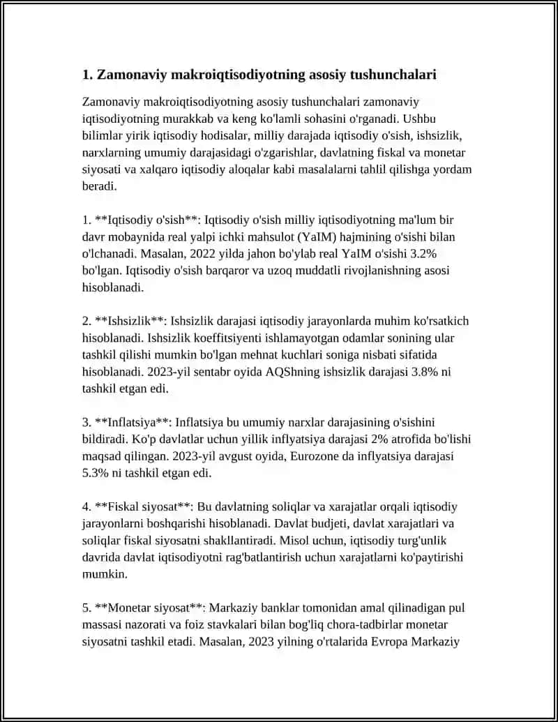 Zamonaviy makroiqtisodiyotning ahmiyat 4