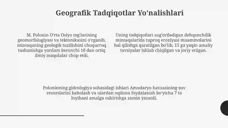 M. Poloning geografik ilmiy merosi 4