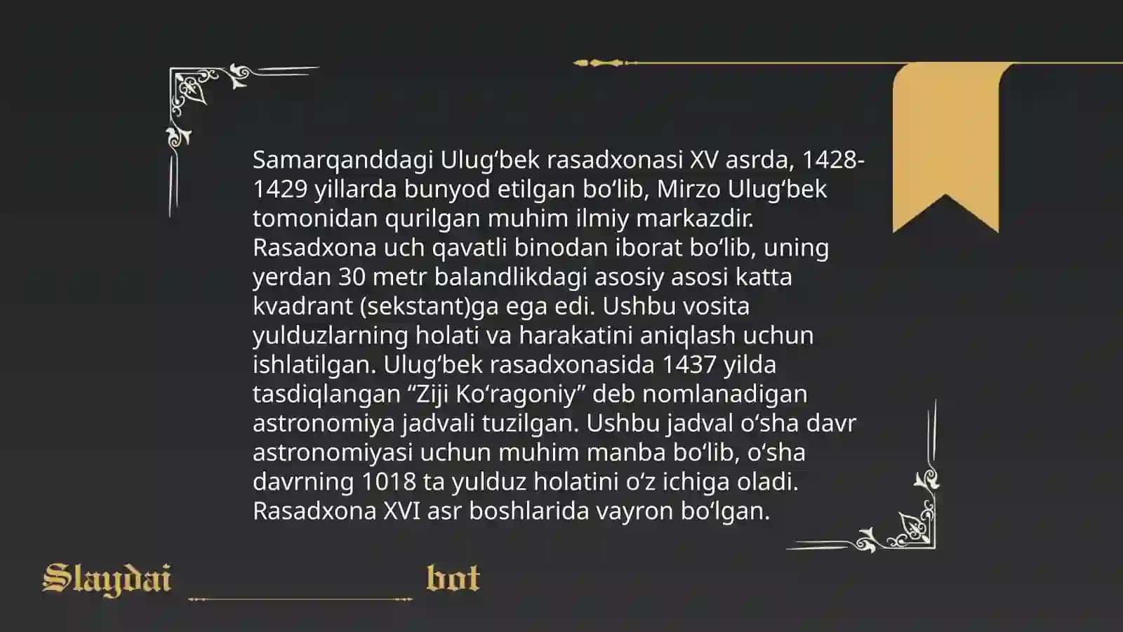 Mirzo Ulug'bekning hayoti 4