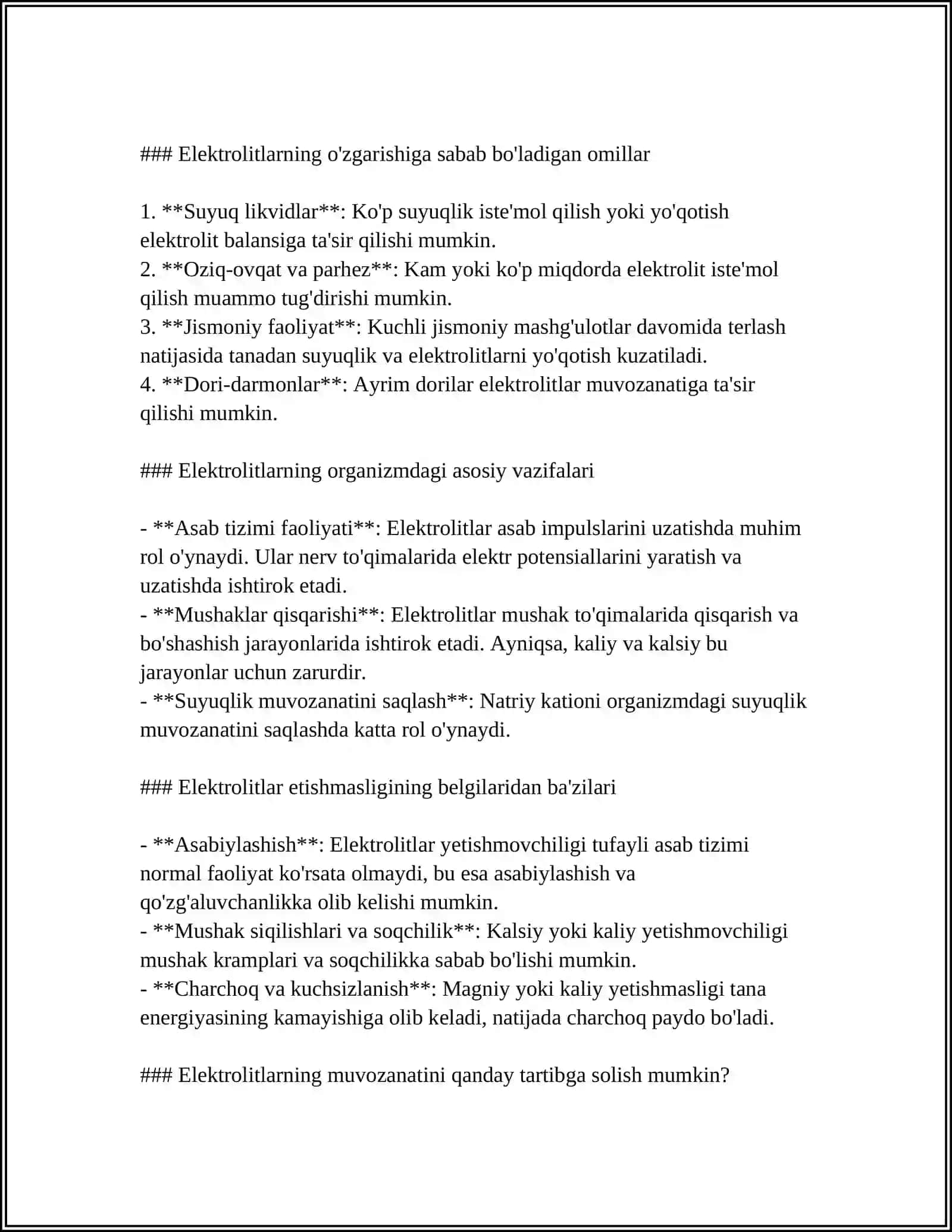 ELEKTROLITLAR GOMEOSTAZI.OSMOS HODISASI 4