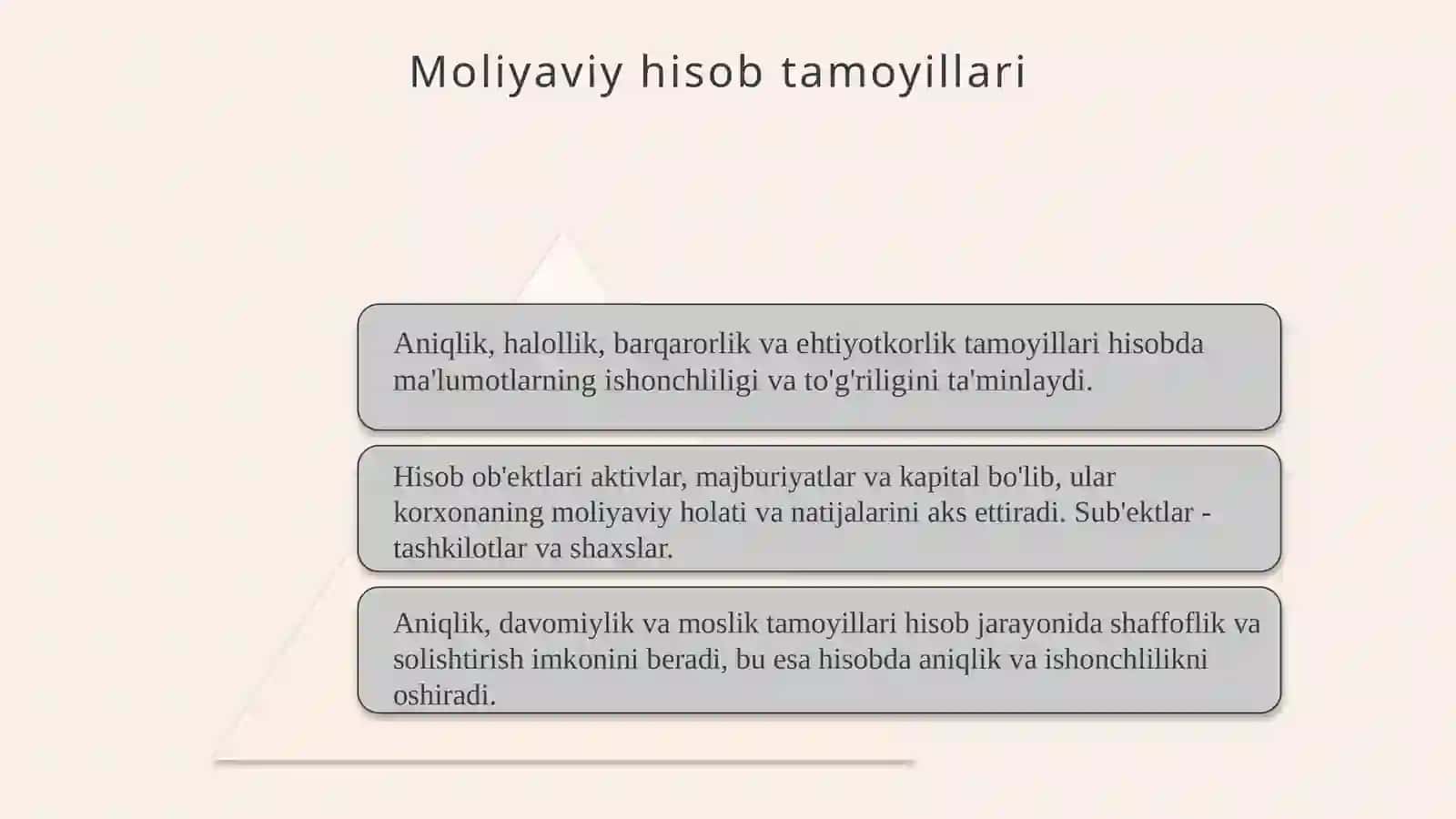 Moliyaviy hisobni tashkil qilish va yuritishni tartibga soluvchi me'yoriy hujjatlarning ahamiyati 4