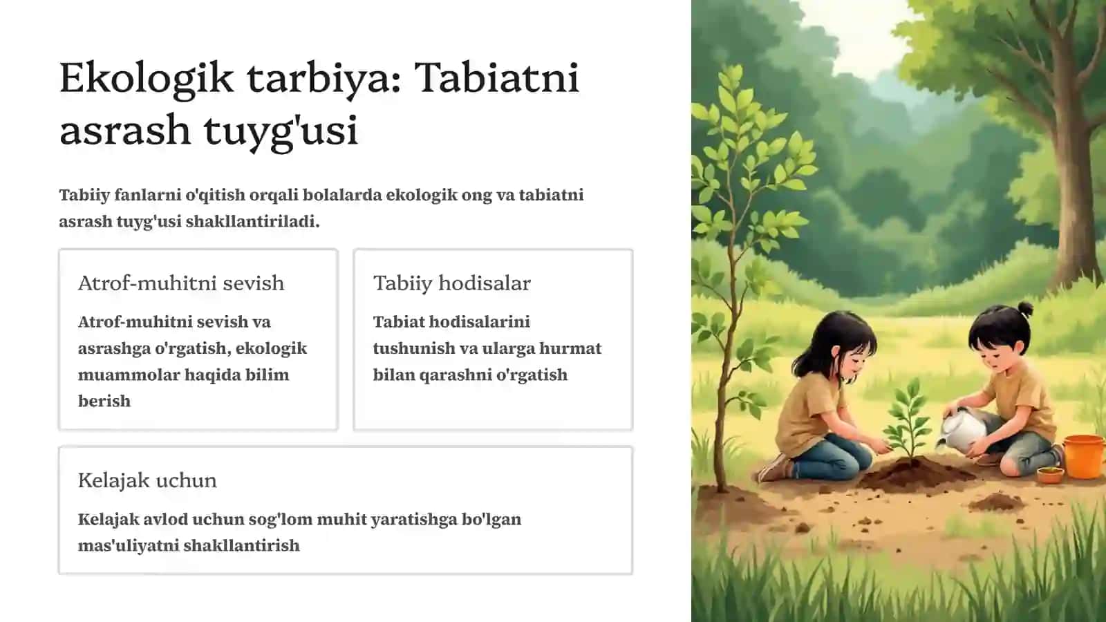 Boshlang'ich sinflarda tabiiy fanlarni o'qitish: Maqsad va vazifalar 4