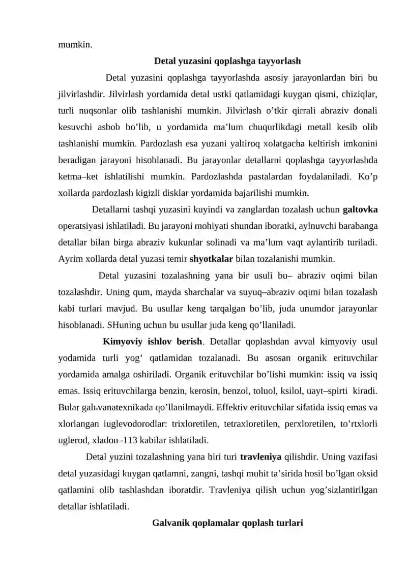 Galvanik qoplamalarni qoplash texnologiyalari 4
