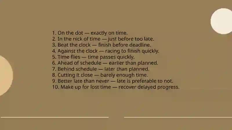 Idioms I use in everyday life 4