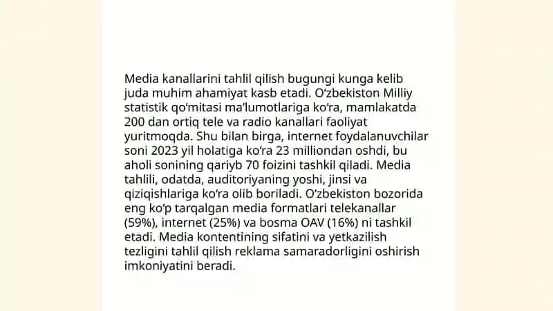 Media rejalashtirish va saytlarni tanlash tamoyillari 4
